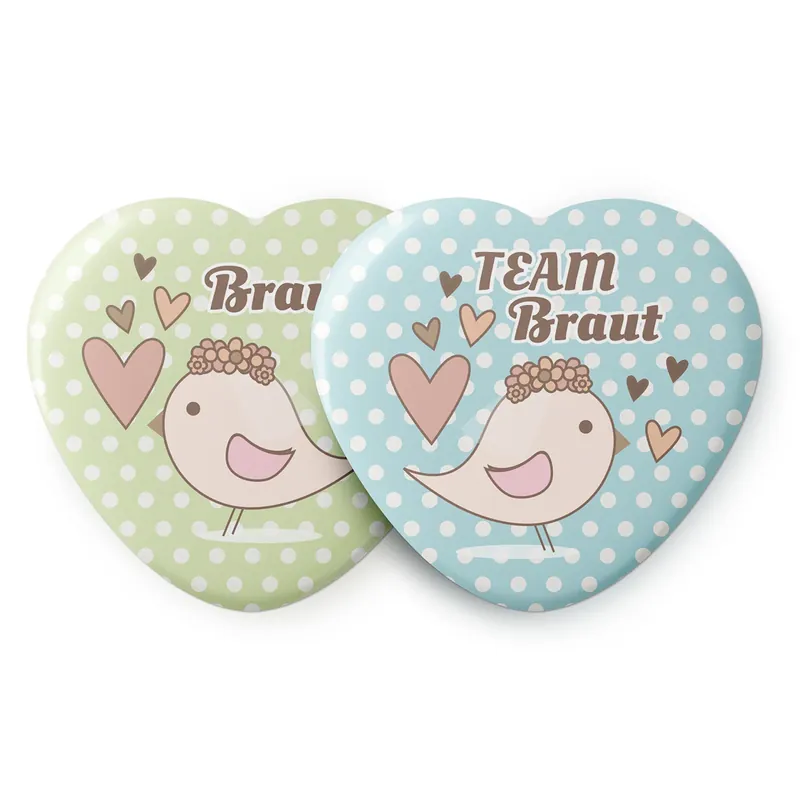 Nur Für Kurze Zeit Buttons Herz Vogel