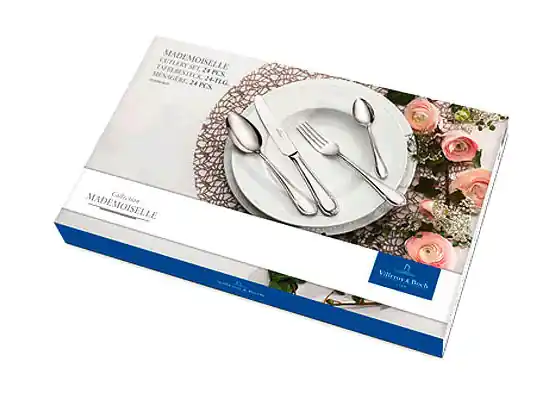 Markenware Villeroy & Boch Tafelbesteck-Set 24-tlg. Mademoiselle Edelstahl