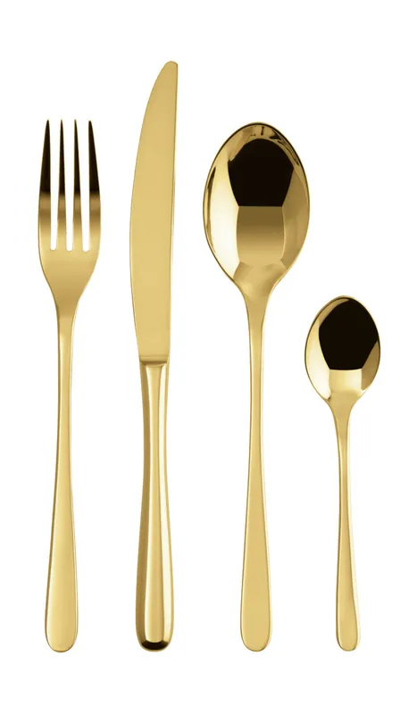 Sambonet Besteck-Set 24-tlg. Taste Mirror PVD Gold Preis Gesenkt