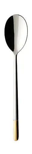 Neu Villeroy & Boch Espressolöffel 11 cm Ella Edelstahl teilvergoldet